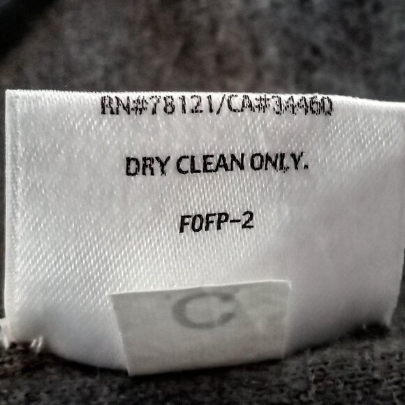 Eileen Fisher Grey Double Breasted Merino Wool Pea Coat - Picture 7 of 7